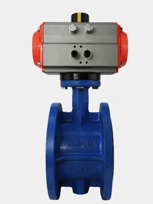 Пневматична фланцова дроселна клапа